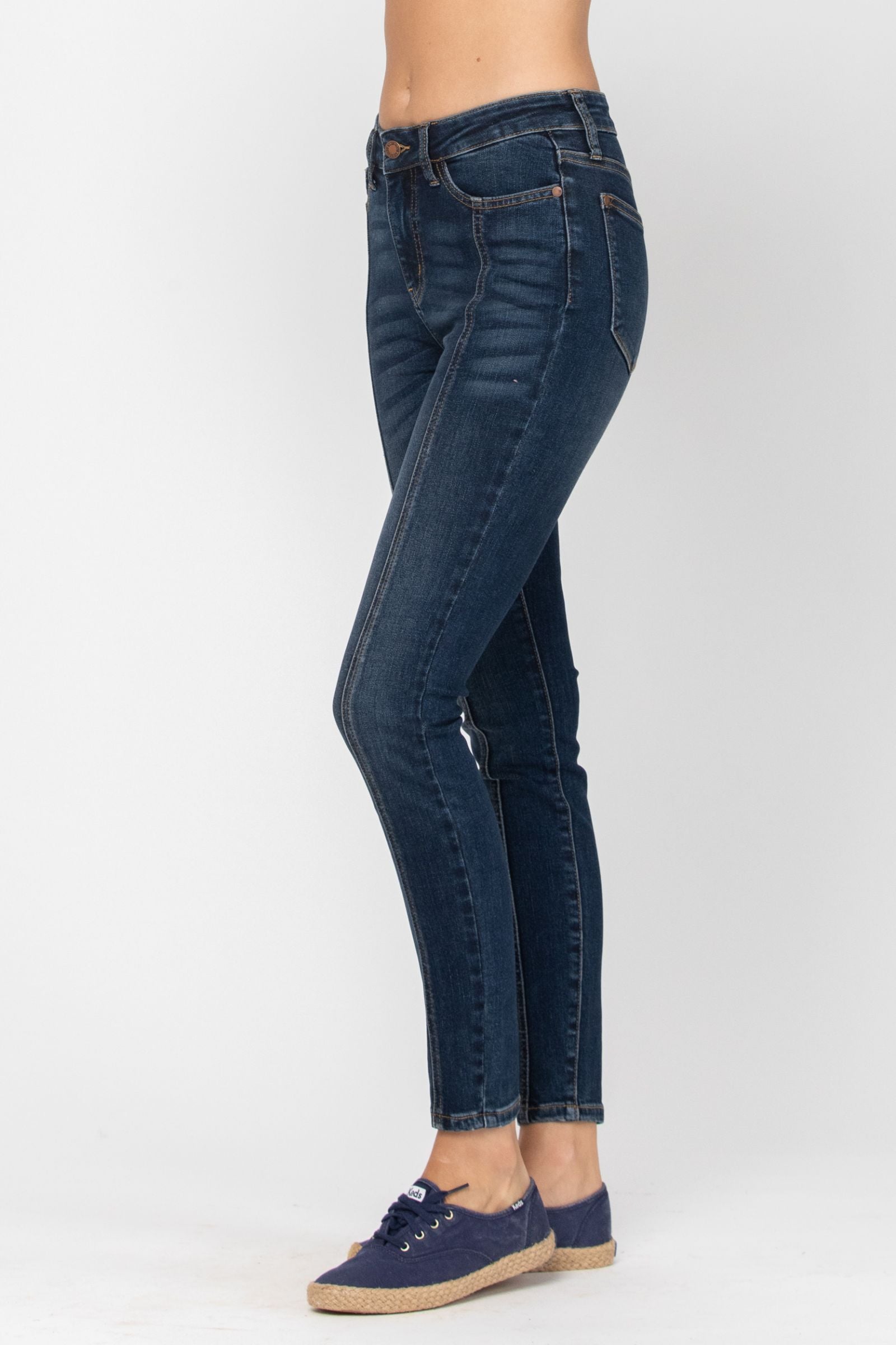 Judy Blue Mid-Seam Stitch Skinny Jeans