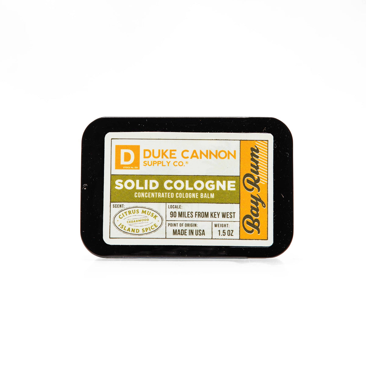 Duke Cannon Solid Cologne - Bay Rum