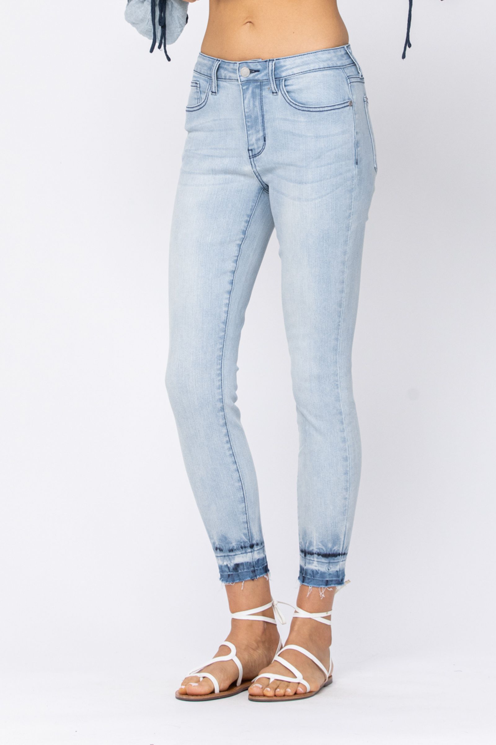 Judy Blue Ombre Release Hem Jeans