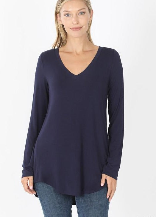 Easy Days Hi-lo Tee - Navy