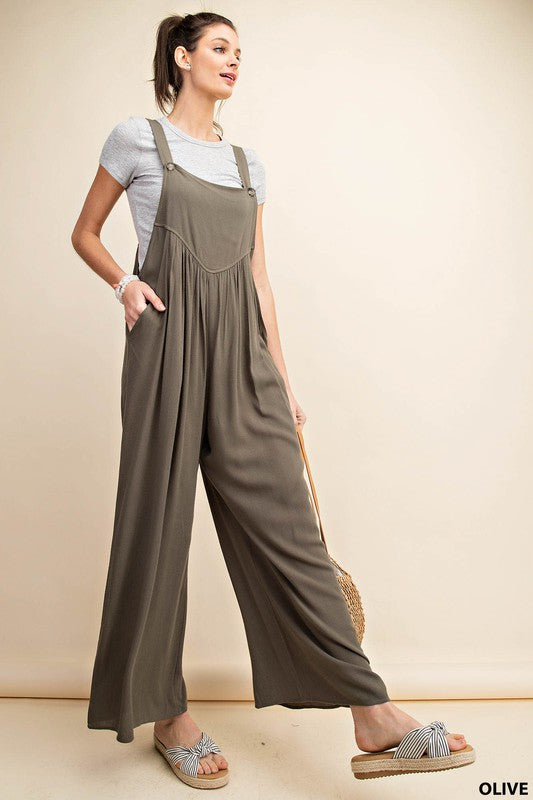 Now or Never Jumpsuit - Olive