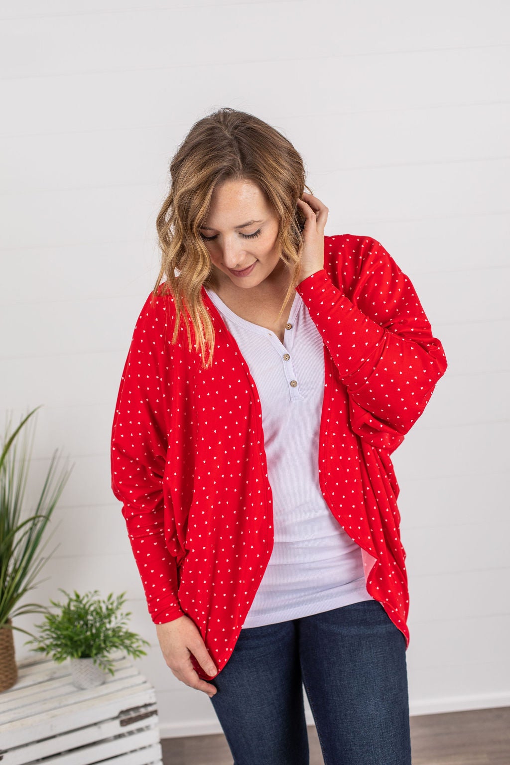 First Love Micro Heart Cardigan