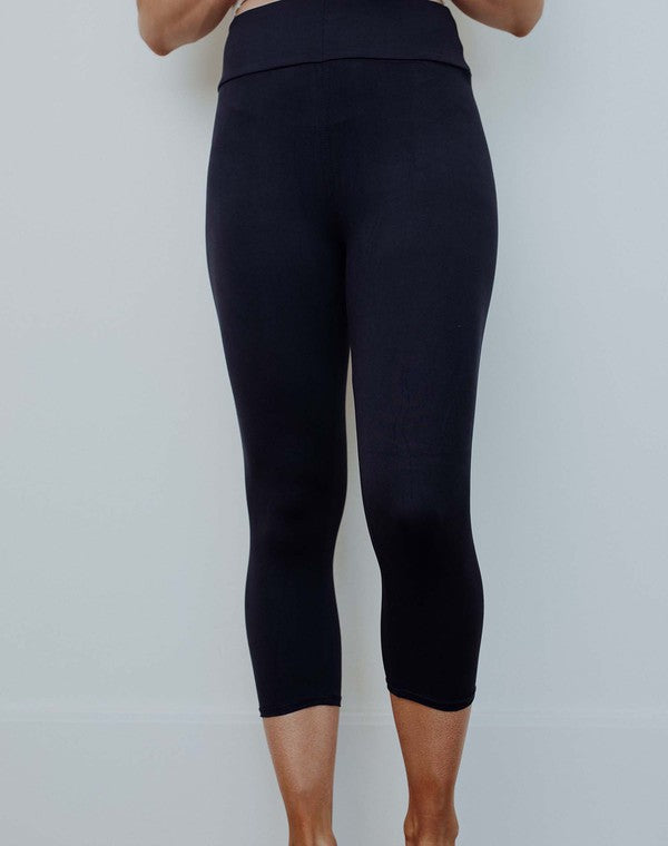 Perfect Fit Capri Leggings - Navy