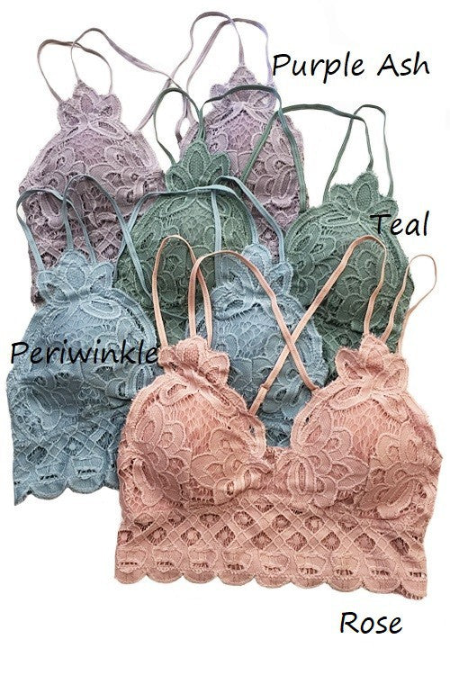 This is Love Lace Bralette - Teal