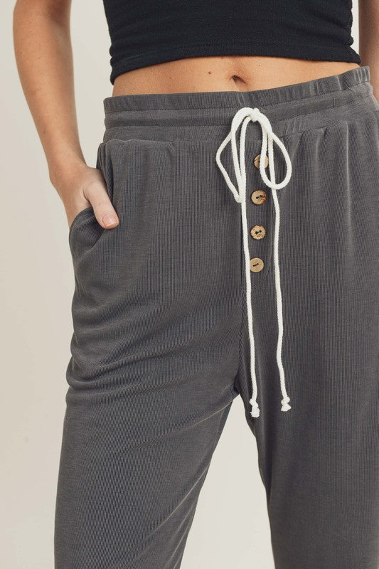 Come Back Home Joggers - Charcoal