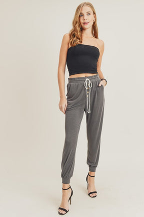 Come Back Home Joggers - Charcoal