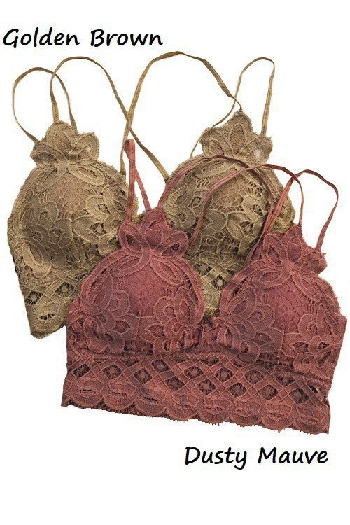 This is Love Lace Bralette - Golden Brown