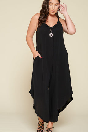 Pointed to You Jumpsuit - Black