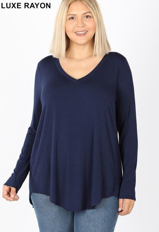 Easy Days Hi-lo Tee - Navy