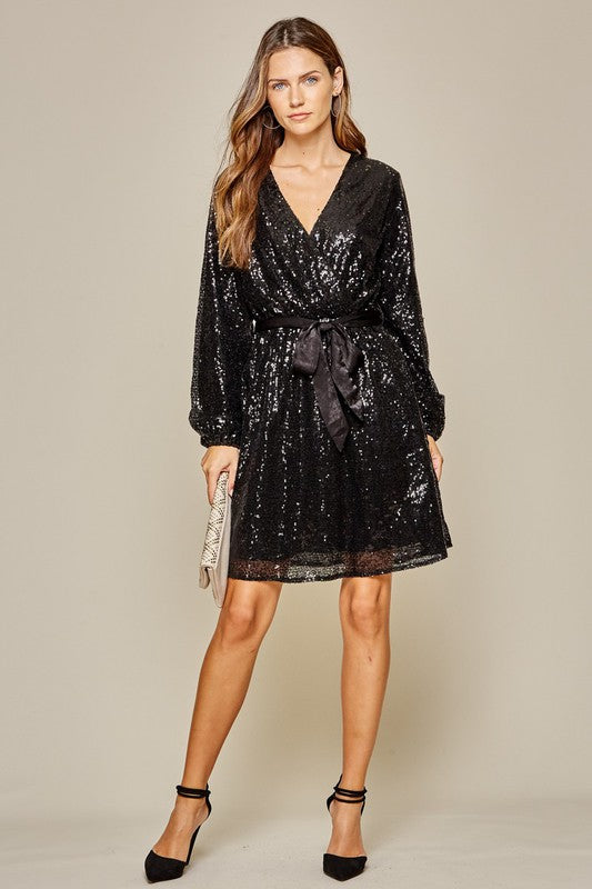 Midnight Toast Dress - Black