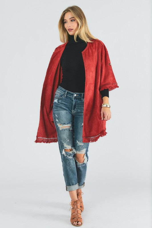 Let You Down Sueded Cardigan