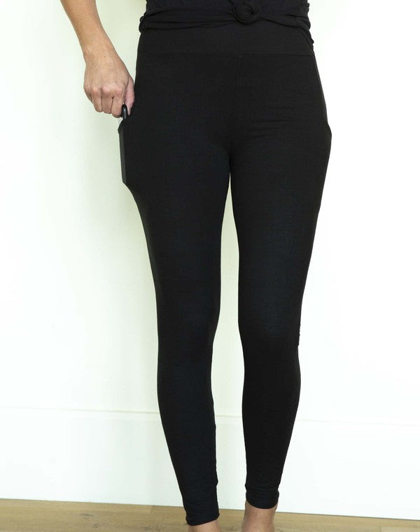Perfect Fit Pocket Leggings - Black
