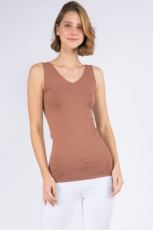 Reversible Seamless Tank - Mocha