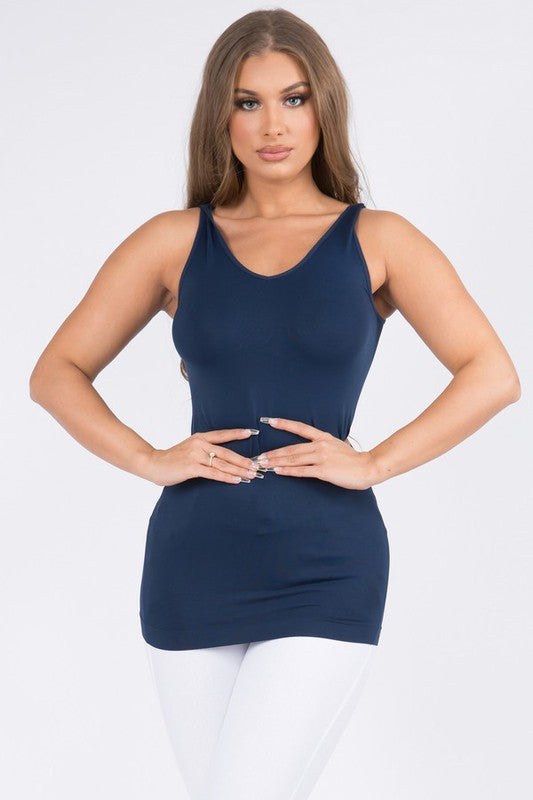 Reversible Seamless Tank - Navy