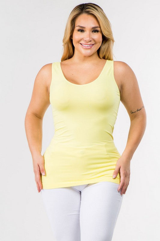 Reversible Seamless Tank - Yellow