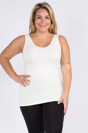 Reversible Seamless Tank - White