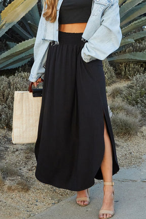 Ready For Anything Maxi Skirt - Black