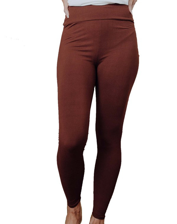 Perfect Fit Leggings - Brown