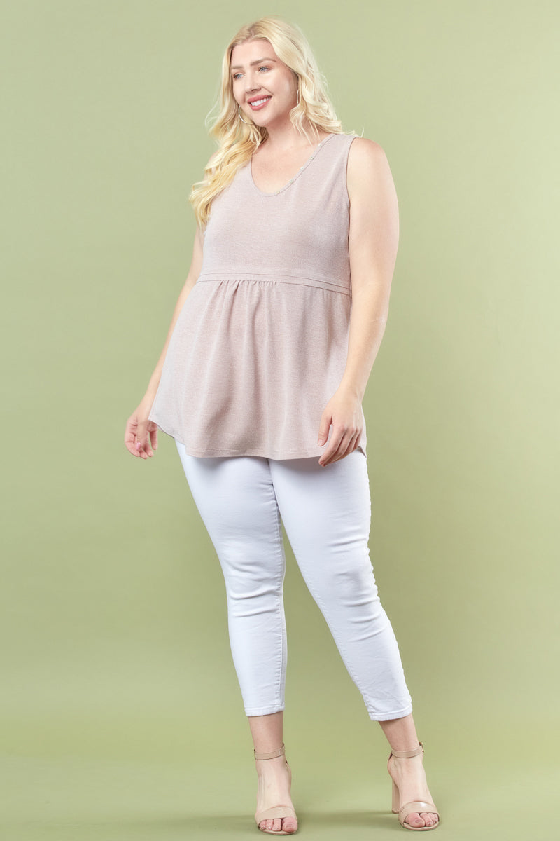 Best With You Tank - Heather Brick