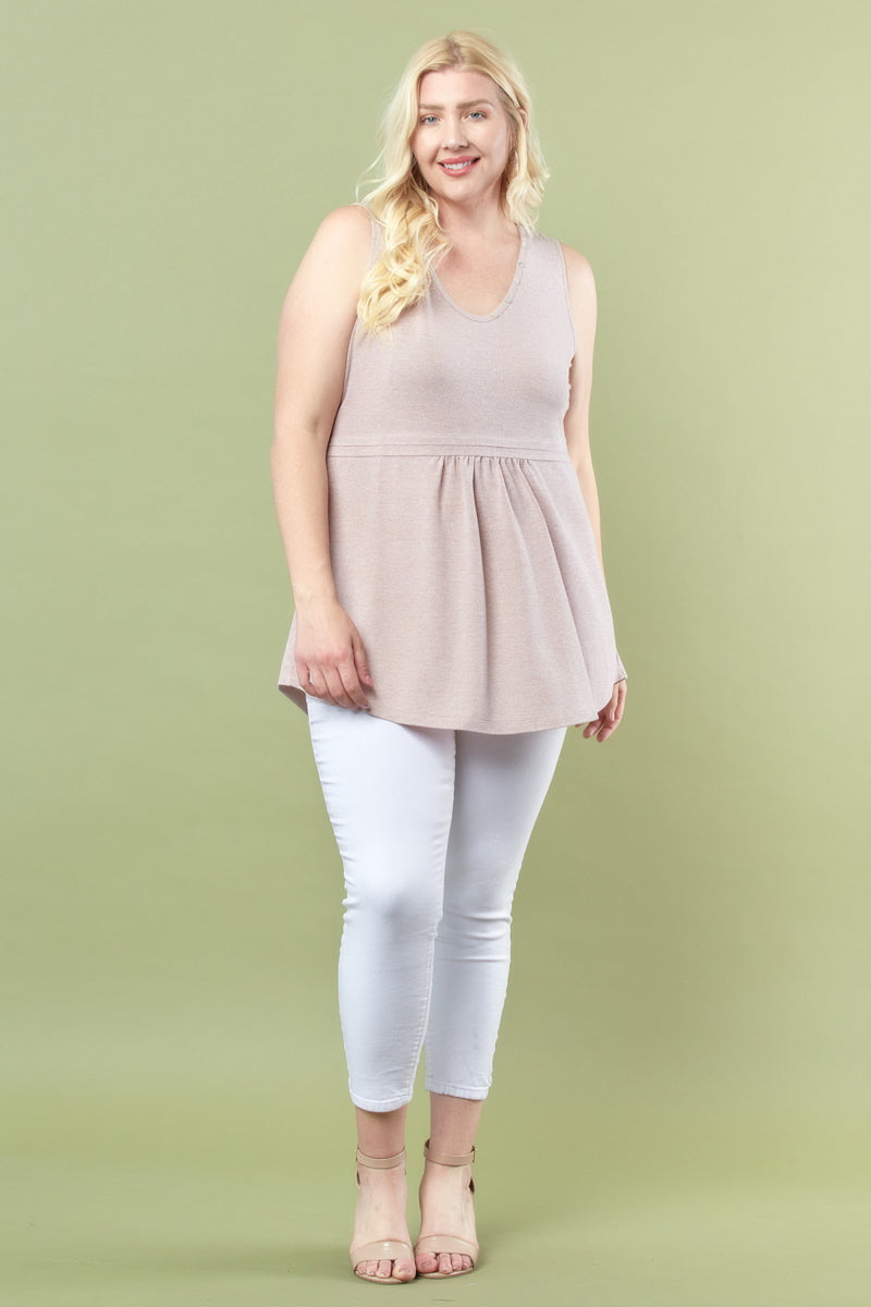 Best With You Tank - Heather Brick