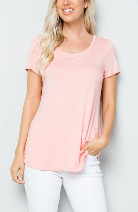 Party In the Back Tee - Pink Blush