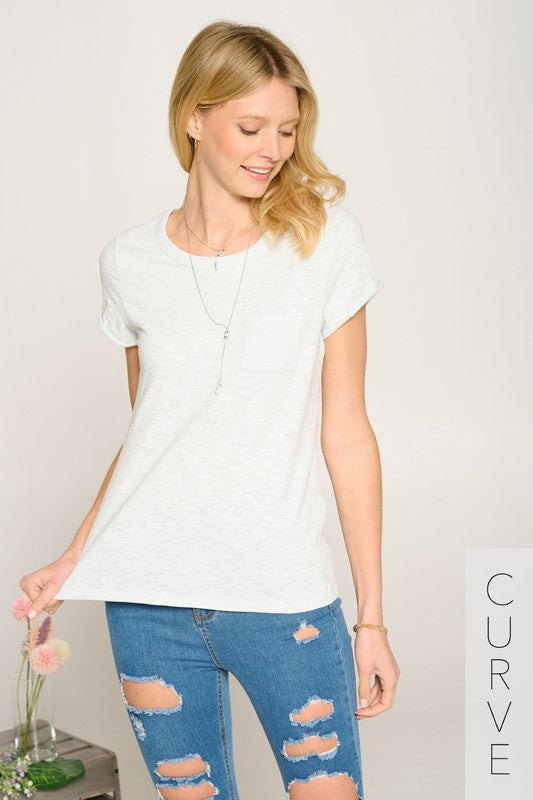 Front and Center Tee - Hint of Mint
