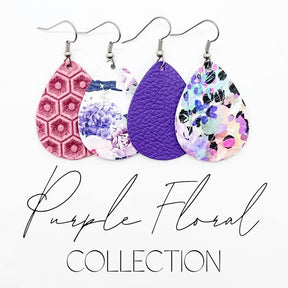 Purple/Pink Floral Stripes - Purple Floral Mini Collection