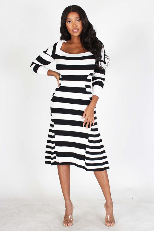 Fire In My Soul Striped Dress