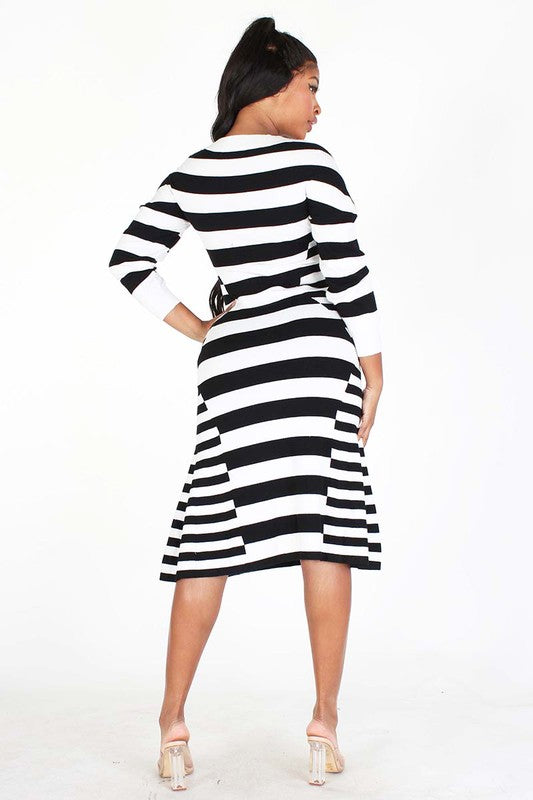 Fire In My Soul Striped Dress