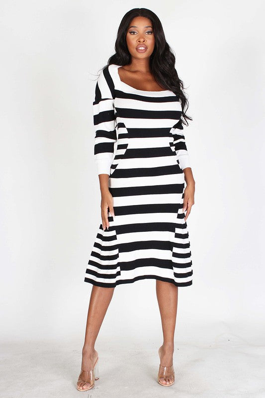 Fire In My Soul Striped Dress