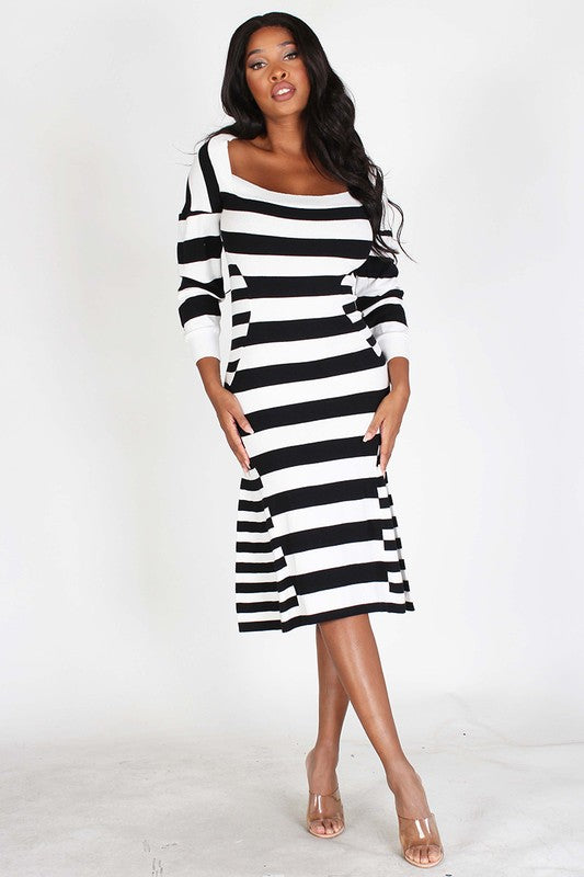 Fire In My Soul Striped Dress