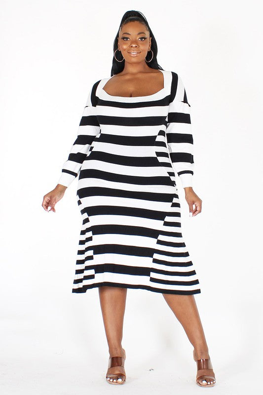 Fire In My Soul Striped Dress