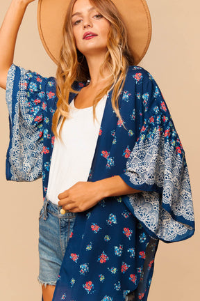 What Dreams Are Made Of Kimono - Navy
