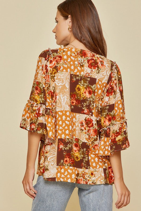 Take Me Away Floral Blouse