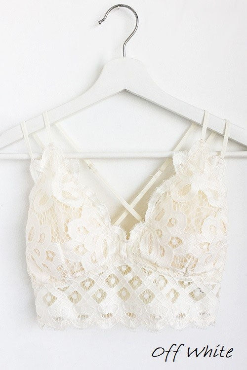 This is Love Lace Bralette - Off White