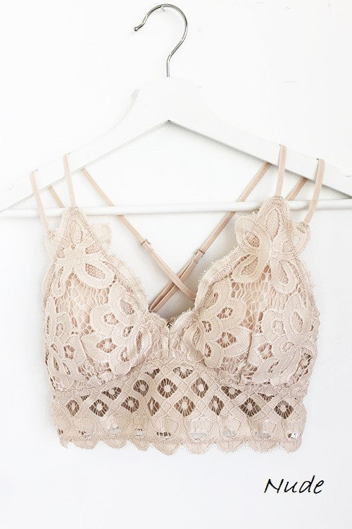 This is Love Lace Bralette - Nude