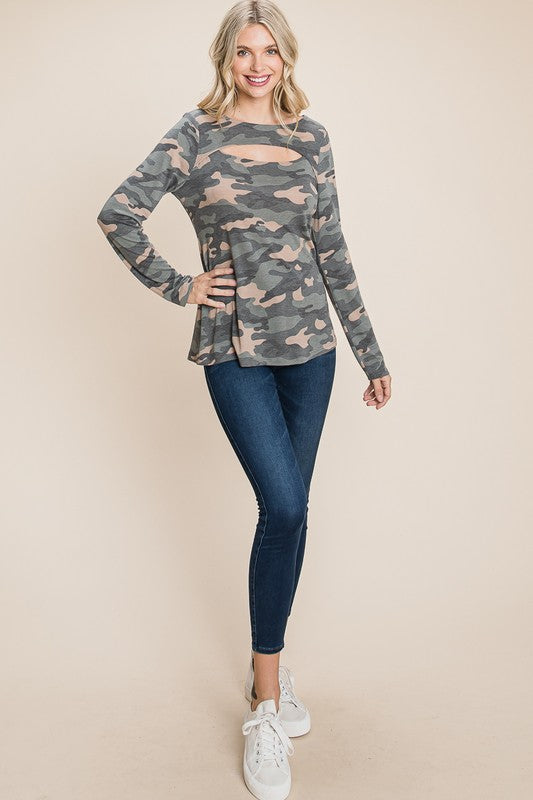 Obviously Yours Camo Top