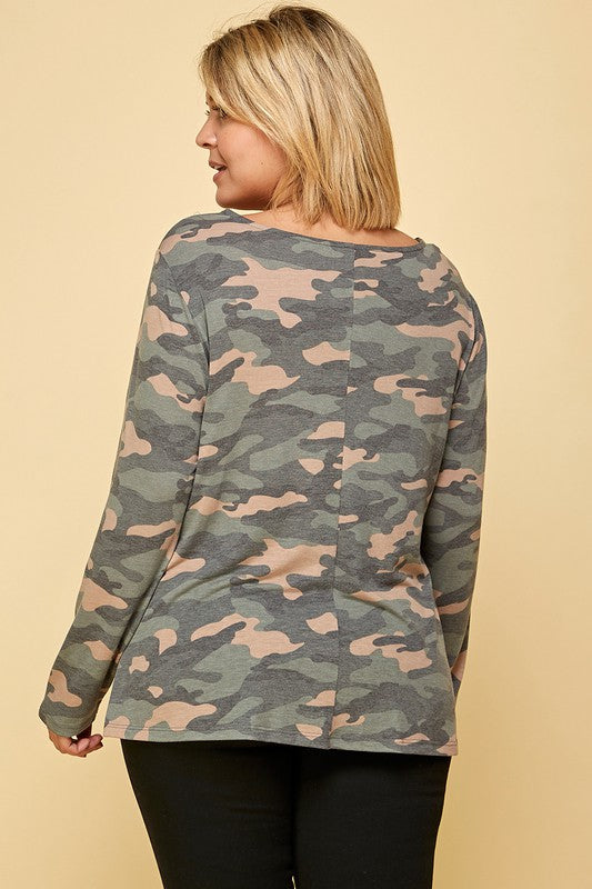 Obviously Yours Camo Top