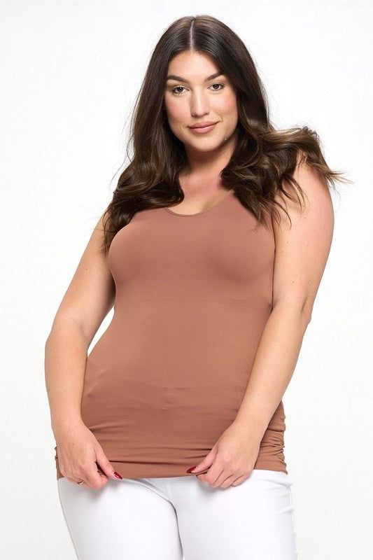 Reversible Seamless Tank - Mocha