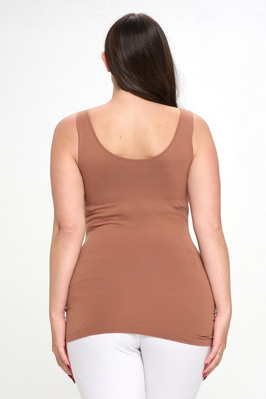 Reversible Seamless Tank - Mocha