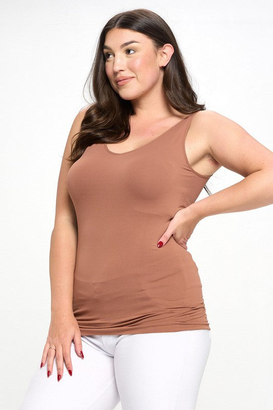 Reversible Seamless Tank - Mocha