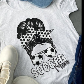 Soccer Mom Messy Bun Graphic Tee
