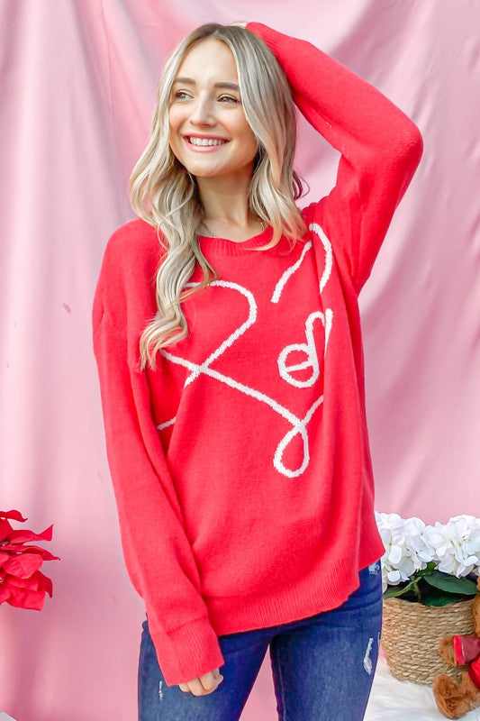 Love Pullover Sweater