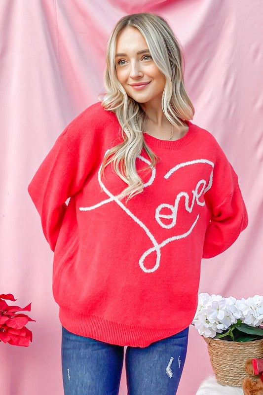 Love Pullover Sweater