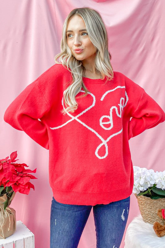 Love Pullover Sweater