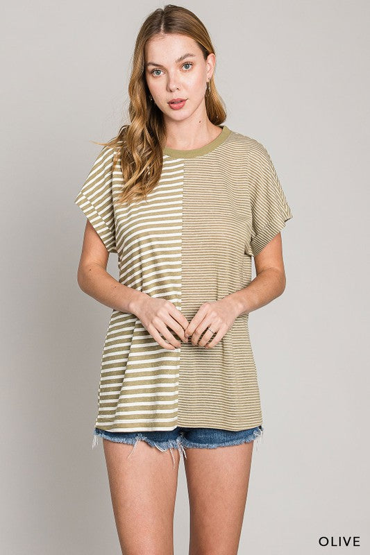 Listen To Your Heart Striped Tee