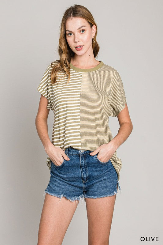 Listen To Your Heart Striped Tee
