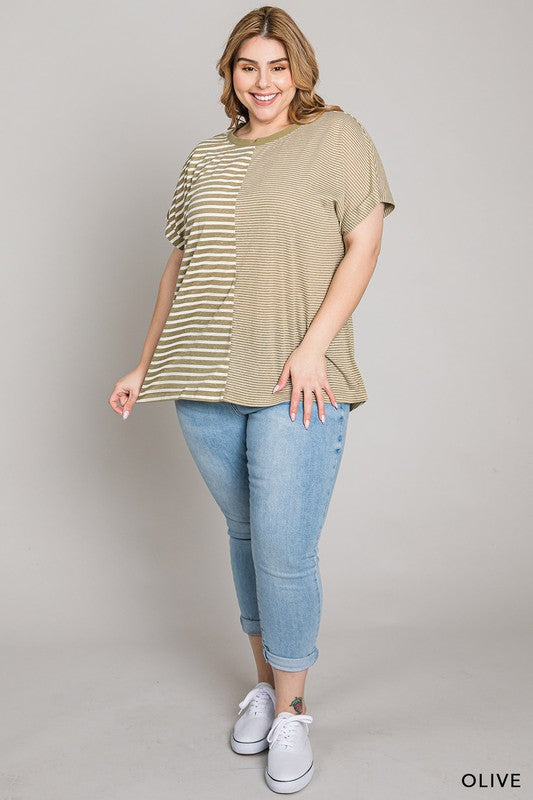 Listen To Your Heart Striped Tee