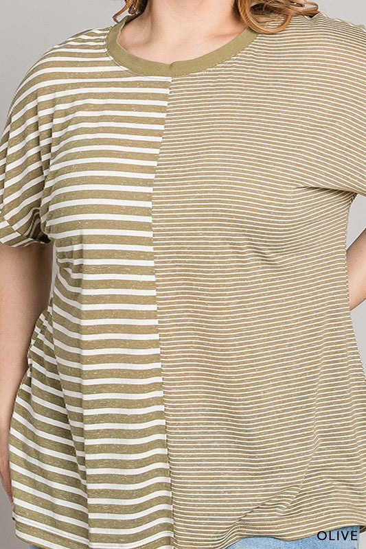 Listen To Your Heart Striped Tee