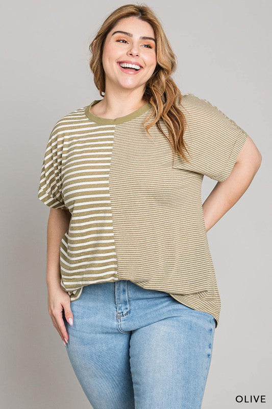 Listen To Your Heart Striped Tee